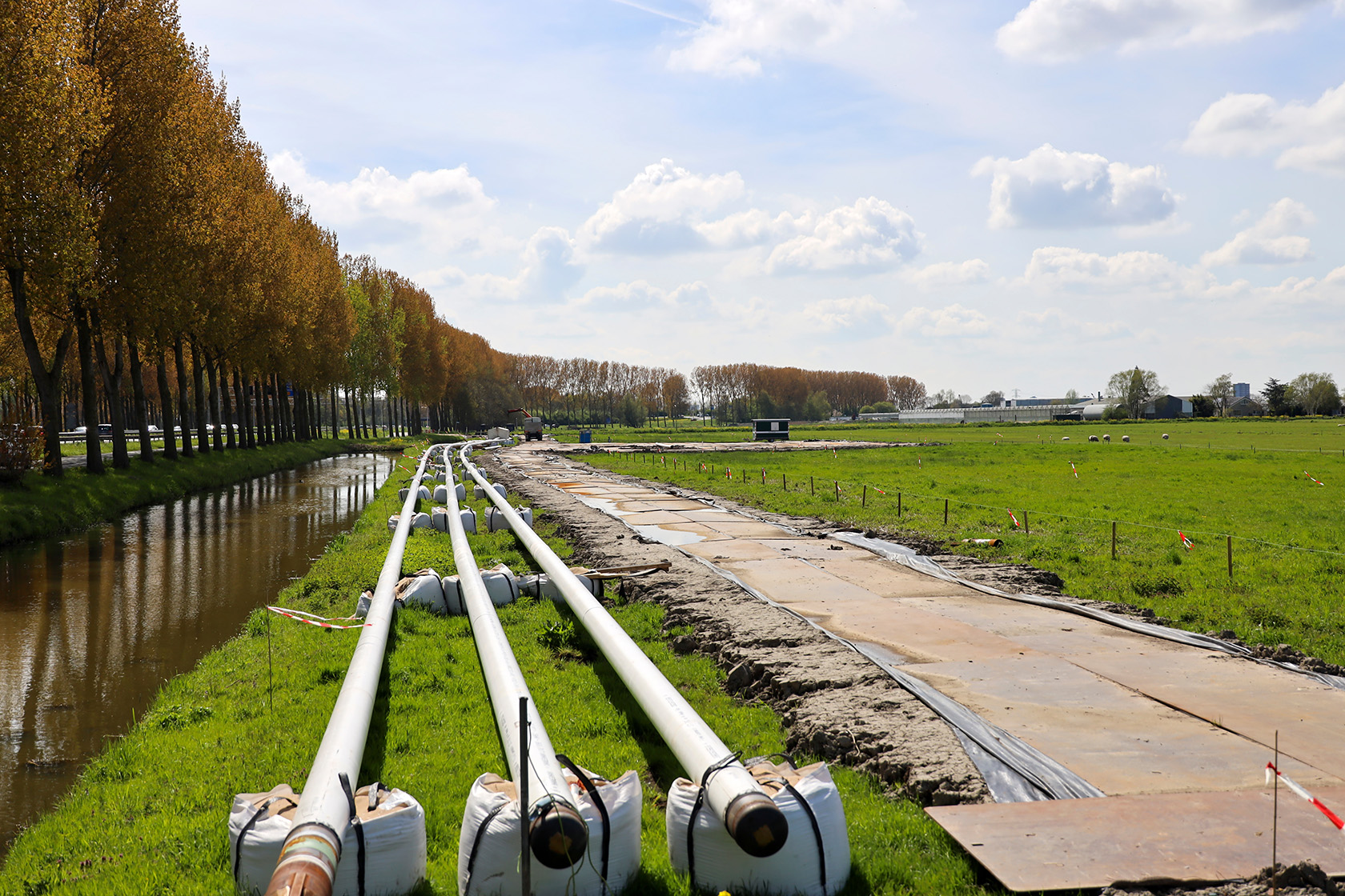 Bau mehrerer Leitungen für den Transport vonWasserstoff